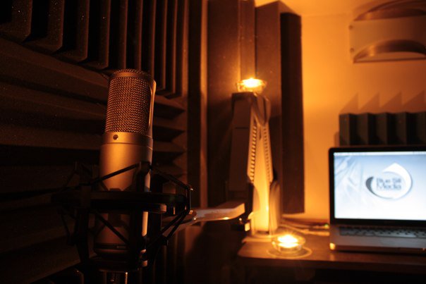 The sound booth